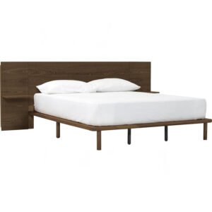 PLATO QUEEN BED WITH 1900MM BED PANEL WITH SIDE TABLE 109
